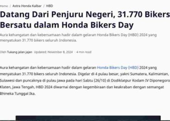 Datang Dari Penjuru Negeri, 31.770 Bikers Bersatu dalam Honda Bikers Day