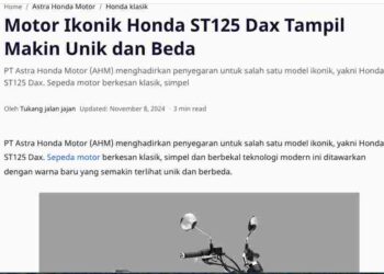 Motor Ikonik Honda ST125 Dax Tampil Makin Unik dan Beda