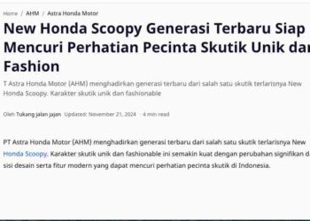 New Honda Scoopy Generasi Terbaru Siap Mencuri Perhatian Pecinta Skutik Unik dan Fashion