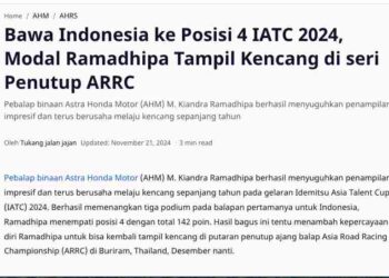 Bawa Indonesia ke Posisi 4 IATC 2024, Modal Ramadhipa Tampil Kencang di seri Penutup ARRC