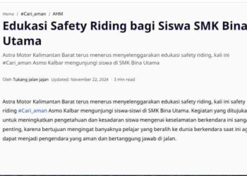 Edukasi Safety Riding bagi Siswa SMK Bina Utama