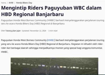 Mengintip Riders Paguyuban WBC dalam HBD Regional Banjarbaru