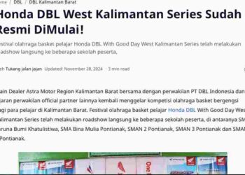Honda DBL West Kalimantan Series Sudah Resmi DiMulai!