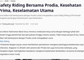 Safety Riding Bersama Prodia, Kesehatan Prima, Keselamatan Utama