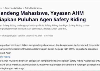 Gandeng Mahasiswa, Yayasan AHM Siapkan Puluhan Agen Safety Riding