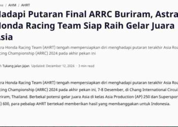 Hadapi Putaran Final ARRC Buriram, Astra Honda Racing Team Siap Raih Gelar Juara Asia