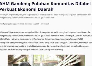 AHM Gandeng Puluhan Komunitas Difabel Perkuat Ekonomi Daerah