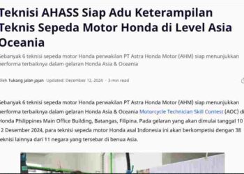 Teknisi AHASS Siap Adu Keterampilan Teknis Sepeda Motor Honda di Level Asia Oceania