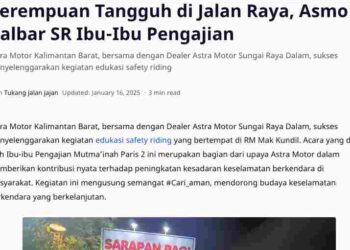 Perempuan Tangguh di Jalan Raya, Asmo Kalbar SR Ibu-Ibu Pengajian
