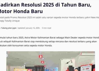 Hadirkan Resolusi 2025 di Tahun Baru, Motor Honda Baru