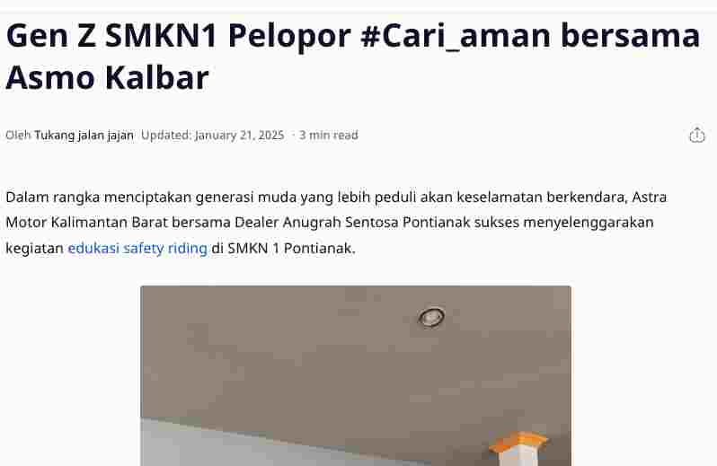 Gen Z SMKN1 Pelopor #Cari_aman bersama Asmo Kalbar