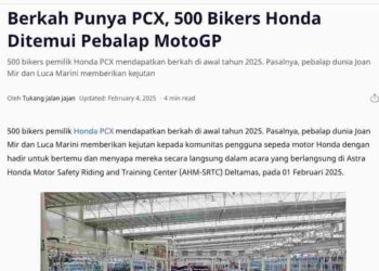 Berkah Punya PCX, 500 Bikers Honda Ditemui Pebalap MotoGP