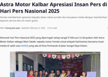 Astra Motor Kalbar Apresiasi Insan Pers di Hari Pers Nasional 2025