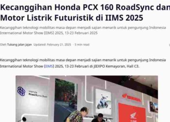 Kecanggihan Honda PCX 160 RoadSync dan Motor Listrik Futuristik di IIMS 2025