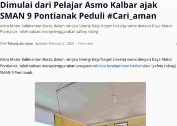 Dimulai dari Pelajar Asmo Kalbar ajak SMAN 9 Pontianak Peduli #Cari_aman