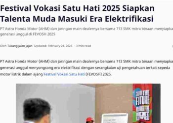 Festival Vokasi Satu Hati 2025 Siapkan Talenta Muda Masuki Era Elektrifikasi