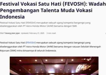 Festival Vokasi Satu Hati (FEVOSH): Wadah Pengembangan Talenta Muda Vokasi Indonesia