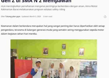 Berkendara Aman, Inspirasi Keselamatan Gen Z di SMA N 2 Mempawah