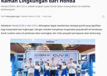Honda ICON e: dan CUV e: Kendaraan Ramah Lingkungan dari Honda