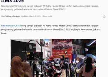 New Honda PCX160 Jadi Idola Konsumen IIMS 2025