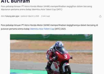 Pebalap Astra Honda Melaju Kencang di ATC Buriram