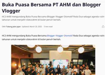 Buka Puasa Bersama PT AHM dan Blogger Vlogger