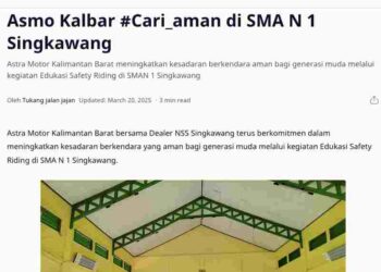 Asmo Kalbar #Cari_aman di SMA N 1 Singkawang