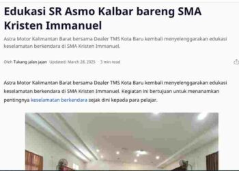 Edukasi SR Asmo Kalbar bareng SMA Kristen Immanuel