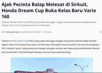 Ajak Pecinta Balap Melesat di Sirkuit, Honda Dream Cup Buka Kelas Baru Vario 160