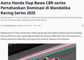 Astra Honda Siap Bawa CBR series Pertahankan Dominasi di Mandalika Racing Series 2025