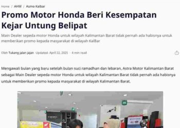 Promo Motor Honda Beri Kesempatan Kejar Untung Belipat