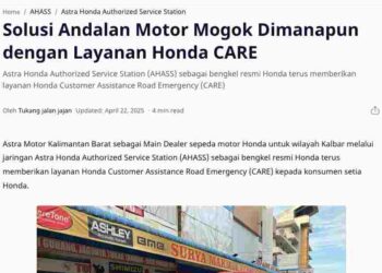 Solusi Andalan Motor Mogok Dimanapun dengan Layanan Honda CARE