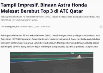 Tampil Impresif, Binaan Astra Honda Melesat Berebut Top 3 di ATC Qatar