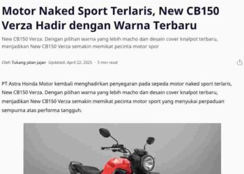 Motor Naked Sport Terlaris, New CB150 Verza Hadir dengan Warna Terbaru