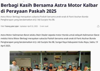Berbagi Kasih Bersama Astra Motor Kalbar di Perayaan Paskah 2025