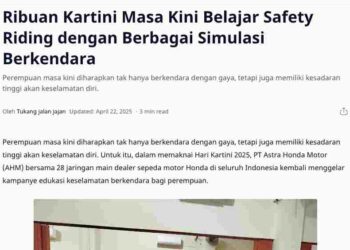 Ribuan Kartini Masa Kini Belajar Safety Riding dengan Berbagai Simulasi Berkendara