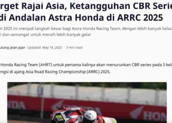 Target Rajai Asia, Ketangguhan CBR Series Jadi Andalan Astra Honda di ARRC 2025