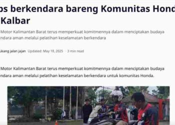 Tips berkendara bareng Komunitas Honda di Kalbar
