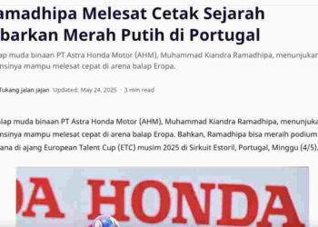 Ramadhipa Melesat Cetak Sejarah Kibarkan Merah Putih di Portugal