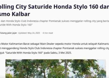 Rolling City Saturide Honda Stylo 160 dari Asmo Kalbar