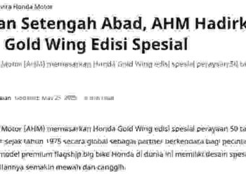 Rayakan Setengah Abad, AHM Hadirkan Honda Gold Wing Edisi Spesial