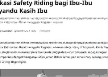 Edukasi Safety Riding bagi Ibu-Ibu Posyandu Kasih Ibu