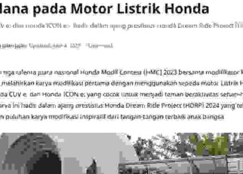 Perdana pada Motor Listrik Honda