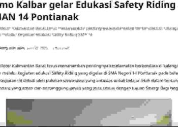 Asmo Kalbar gelar Edukasi Safety Riding di SMAN 14 Pontianak