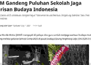 AHM Gandeng Puluhan Sekolah Jaga Warisan Budaya Indonesia