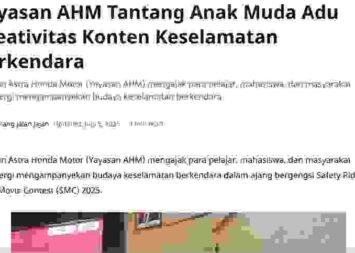 Yayasan AHM Tantang Anak Muda Adu Kreativitas Konten Keselamatan Berkendara