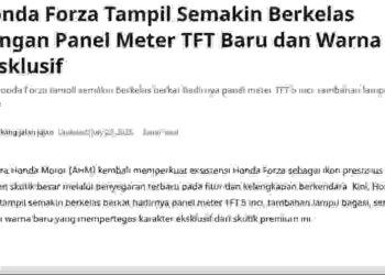 Honda Forza Tampil Semakin Berkelas dengan Panel Meter TFT Baru dan Warna Eksklusif