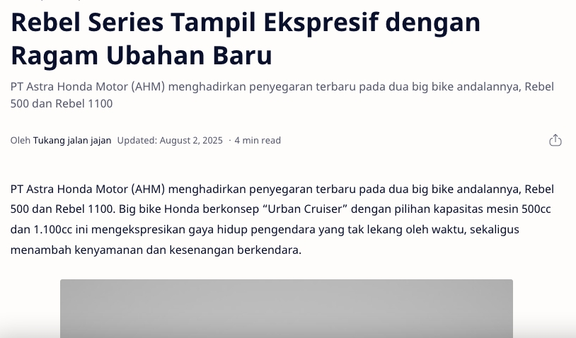Rebel Series Tampil Ekspresif dengan Ragam Ubahan Baru