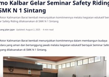 Asmo Kalbar Gelar Seminar Safety Riding di SMK N 1 Sintang