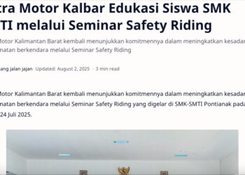 Astra Motor Kalbar Edukasi Siswa SMK SMTI melalui Seminar Safety Riding